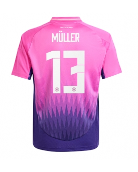 Germania Thomas Muller #13 Maglia Gara Trasferta Repliche Europei 2024